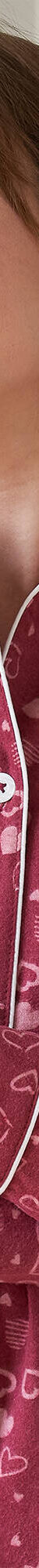 Pyjama pantalon pilou imprimé "coeurs"  (cerise) Pyjama pantalon pilou imprimé "coeurs"  (cerise)
